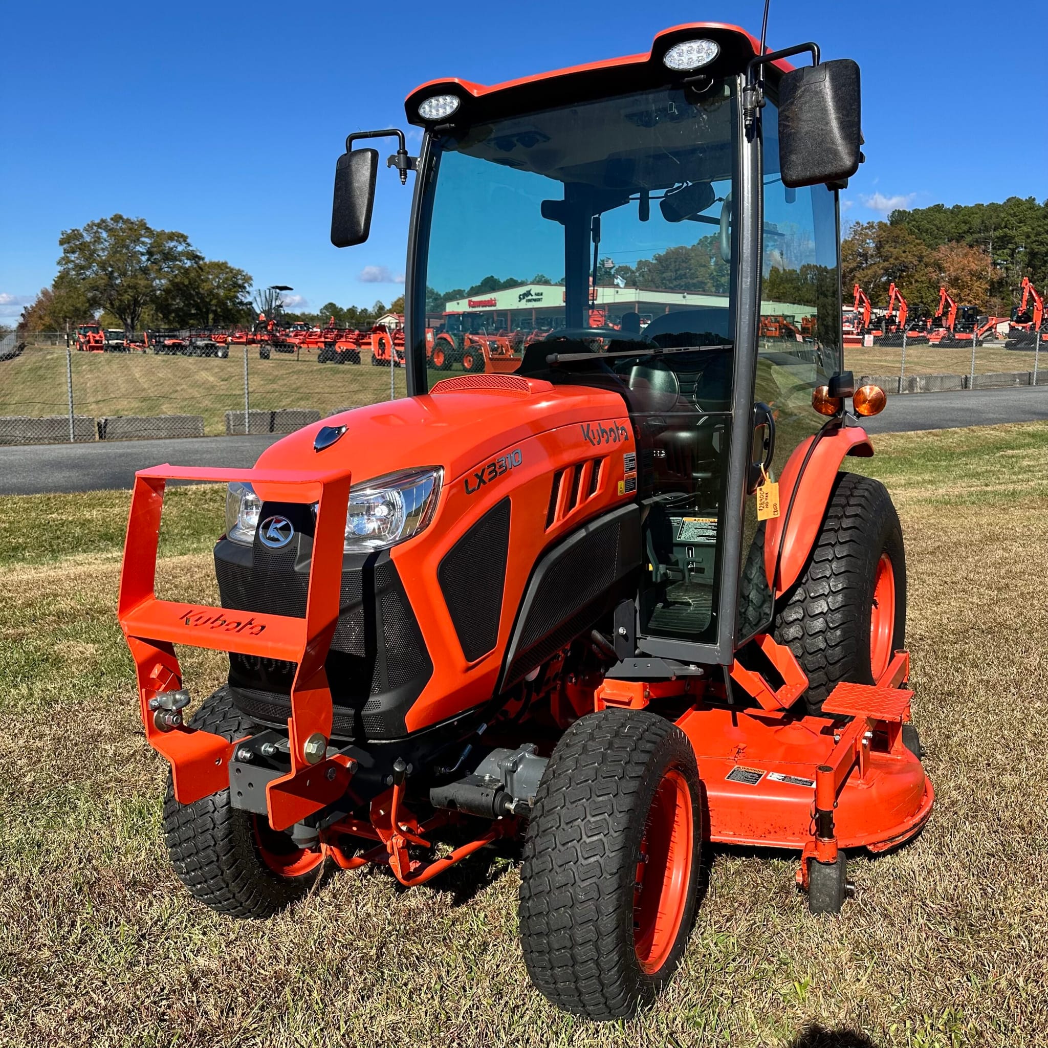 2021 Kubota LX3310 Cab Tractor with Mowing Deck