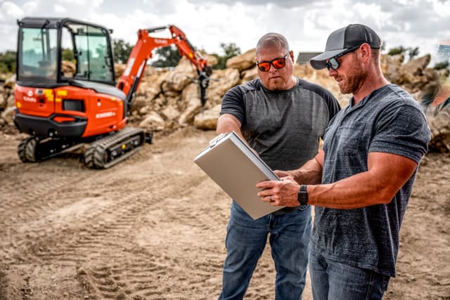 KX030-4_U35-4_breaker_BR3504 01 21_2025_AzleTX_019 Kubota mini excavator and operator